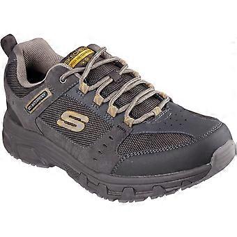 Skechers Oak Canyon - Rydell Leather Men's Stone/Brown Hiking Shoes