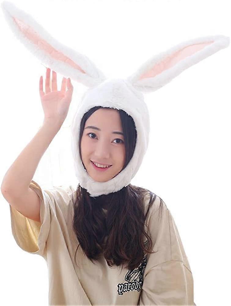 Plüsch-Hasenohren-Kapuze Für Damen – Weich, Warm & Verstellbar, Perfekt Für Winter, Kostümpartys & Weihnachtsgeschenke