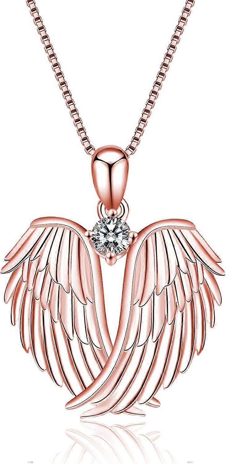 Guardian Angel Wings Ring - Dainty 925 Sterling Silver With Cubic Zirconia - View #10
