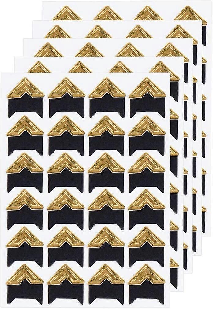 12 sheets Count Self-Adhesive Acid Free Photo Corners for Scrapbooks Memory Books (Gold)