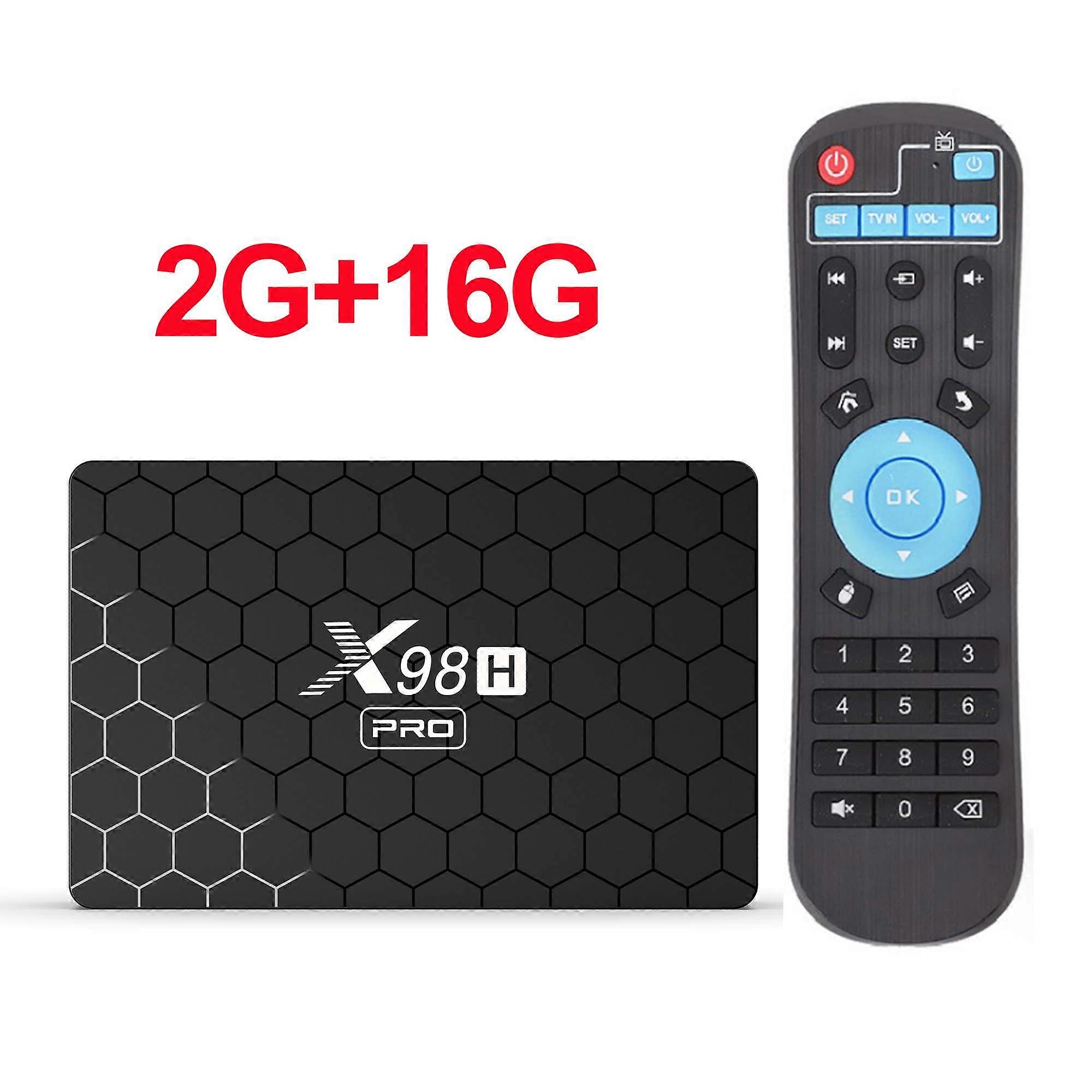 TV Box 1000M HDMI Input and Output Android 12 X98H Pro Quad Core HD 4K 2.4G 5G WIFI Allwinner H618 4G 64G TVBOX 2023