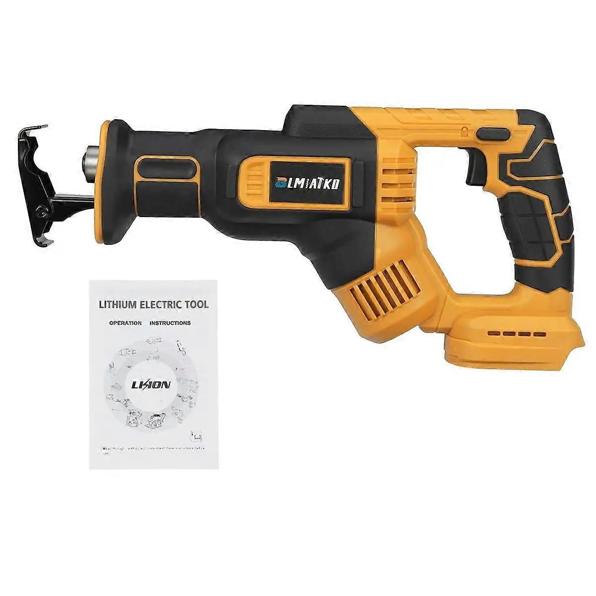 Cordless Reciprocating Saw Adjustable Speed Chainsaw Wood Metal PVC Pipe Cutting Bandsaw Power Tool for Makita 18V Battery