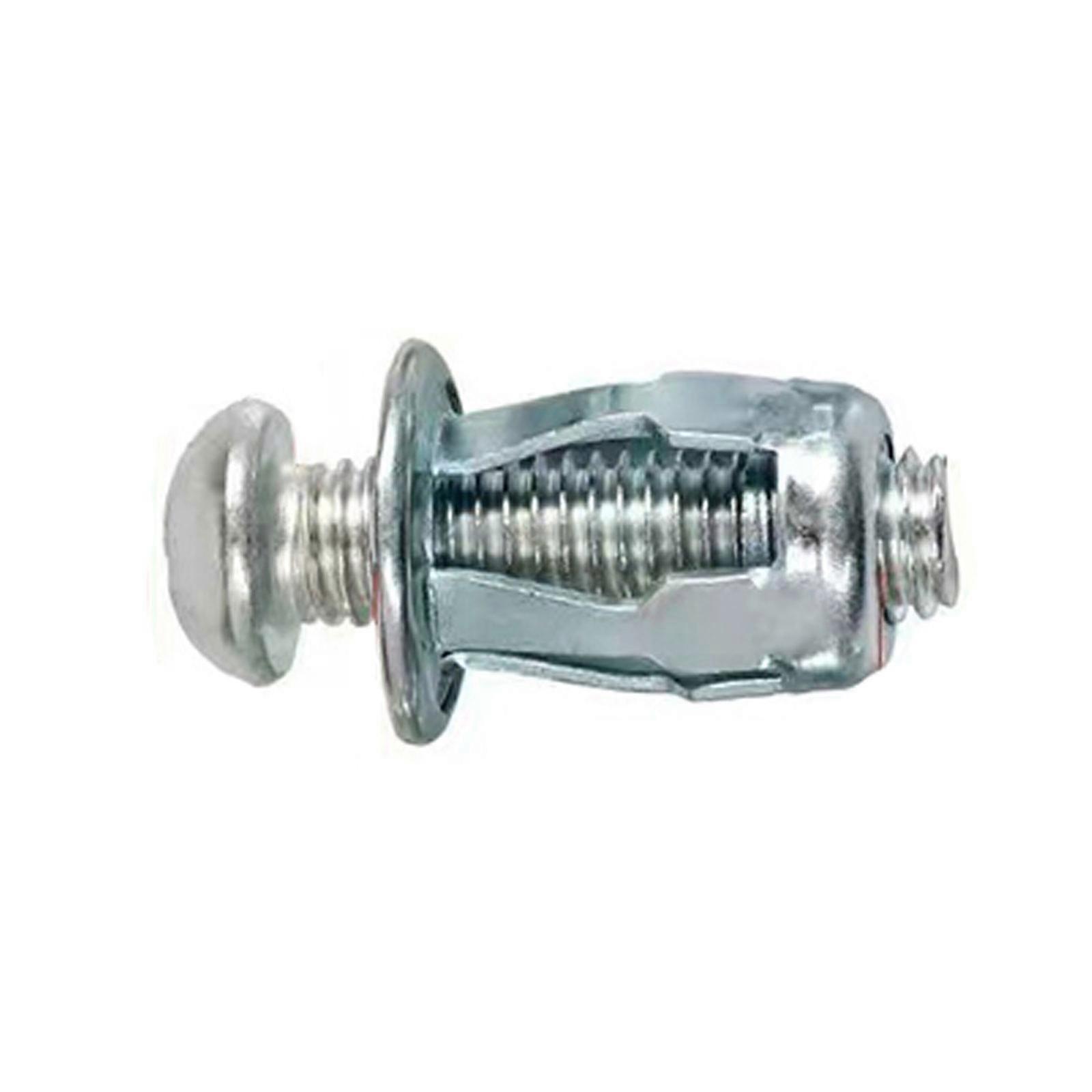 50Pcs M4/M5/M6 Jack Nuts Petal Nuts Expansion Nut Thins Fixings Dowels with Scre
