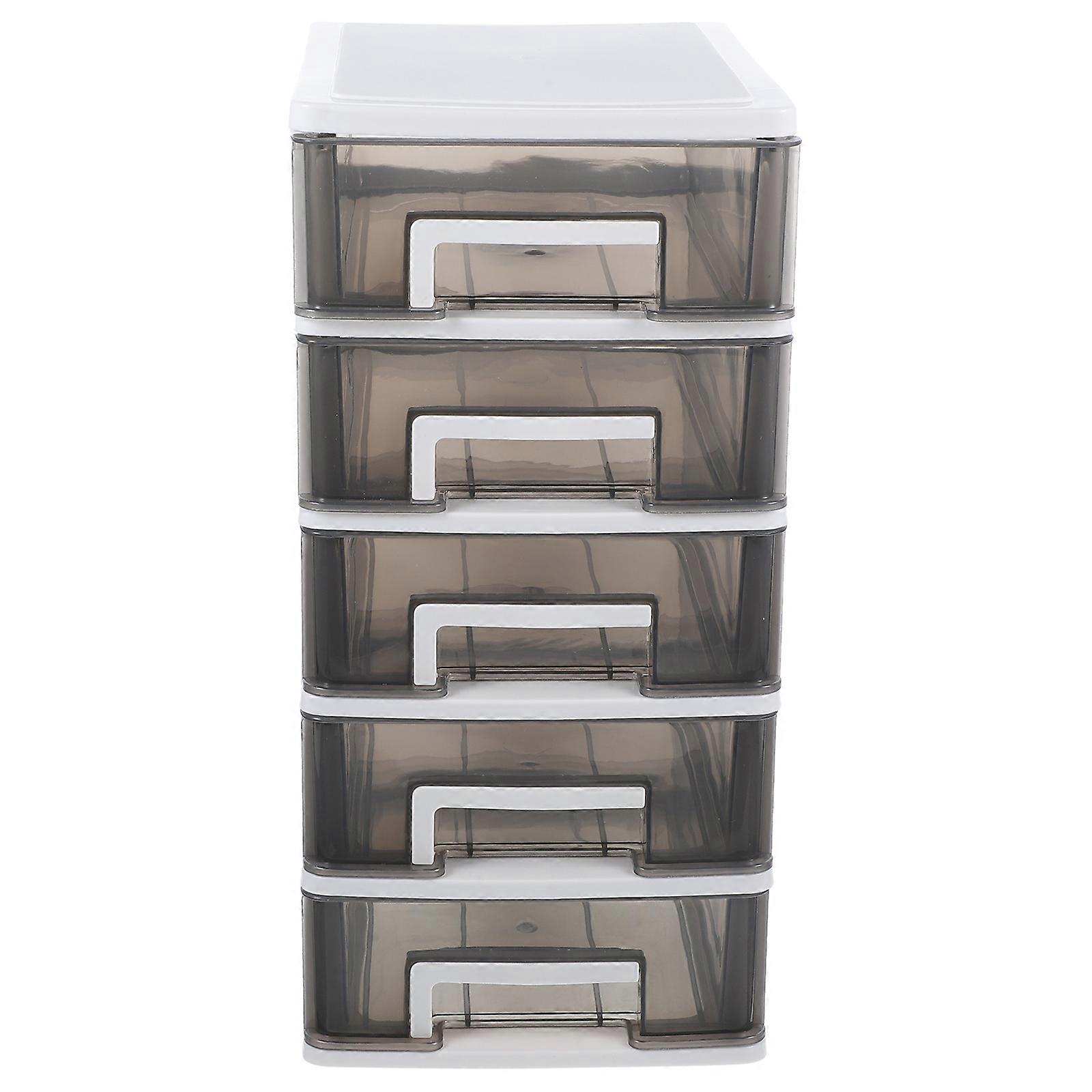 Multi-layer Desktop Drawer Organizer Tabletop Transparent Storage Box Household Small Cabinet