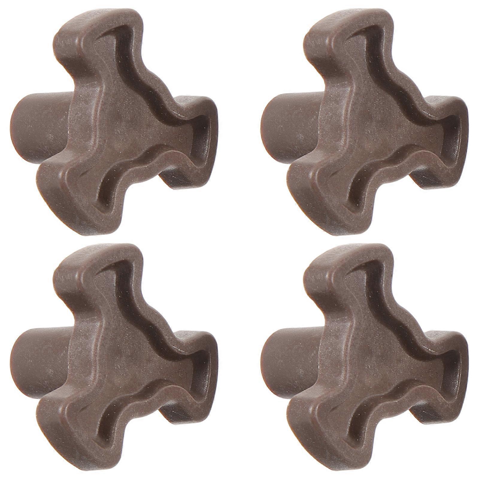 4pcs Microwave Turntable Coupler Microwave Oven Turntable Roller Tray Shaft