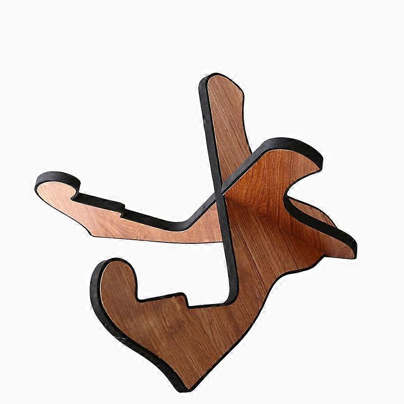 X-frame Style String Instrument Holder With Soft Leather Edges