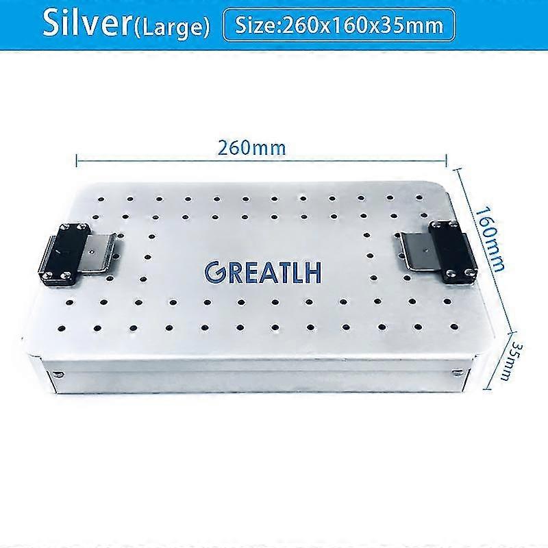 Sterilizer Tray With Silicone Mat Box Disinfection Tray Instruments Hold Sterilising