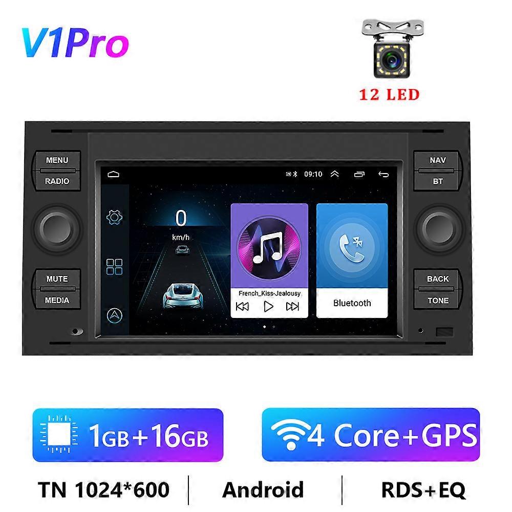 Podofo 8 Core 8G 128G DSP Android 2 Din 4G GPS Navigation Multimedia Player For Ford Focus 2 Mondeo S C Max Kuga Fiesta Fusion