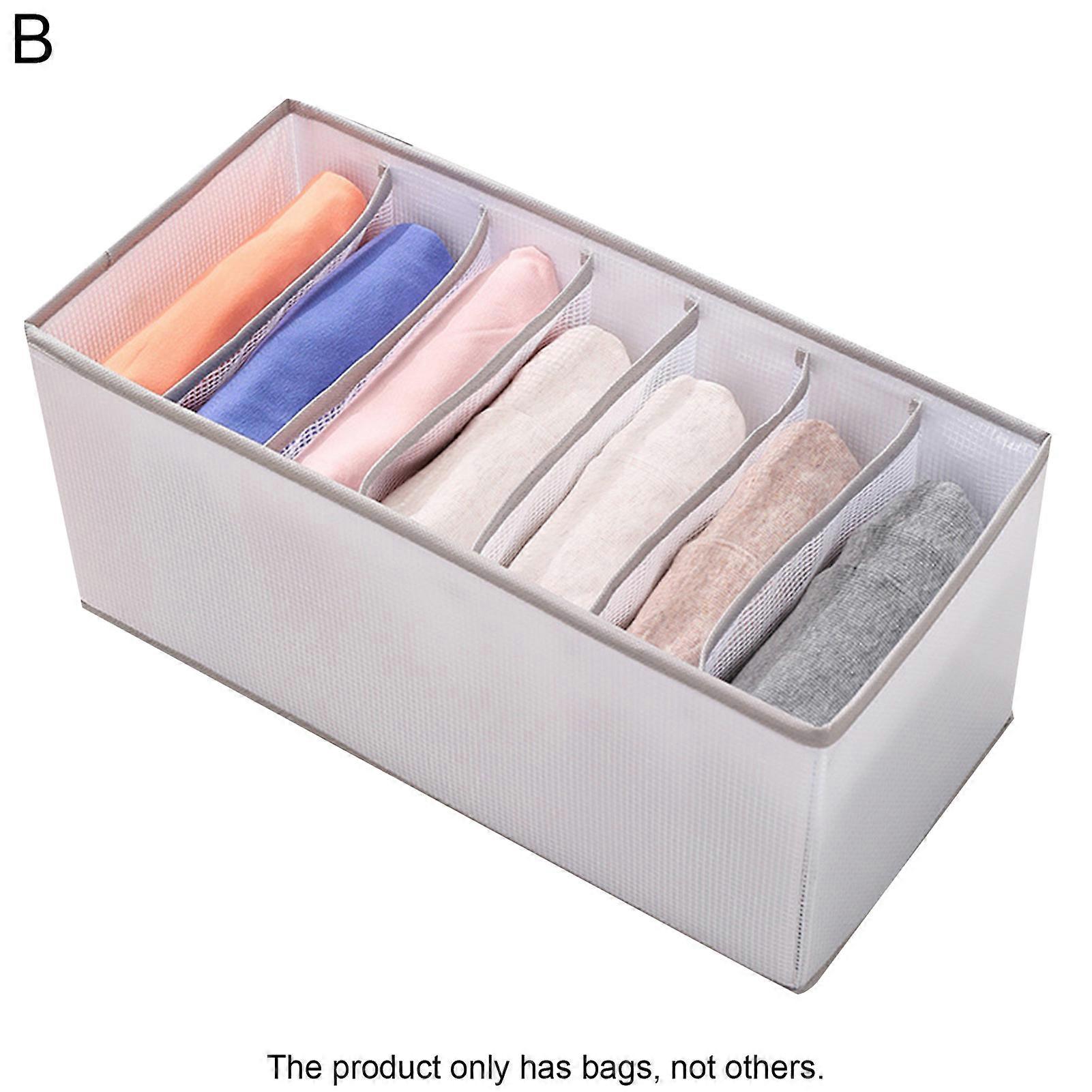 Jeans Storage Large Capacity Tidy-Keeping Multi-purpose Clothes Underpants Organizing Drawer for Wardrobe JiKaiX