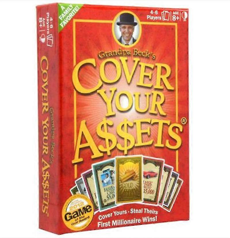 Grandpa Becks Cover Your Assets Family Board Game Card