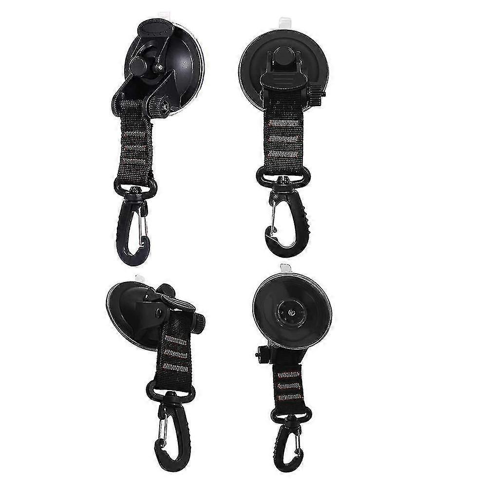Heavy Duty Suction Cups 4 Pieces With Hooks Upgraded Car Camping