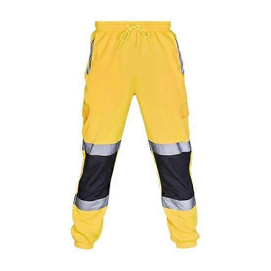 Reflective Safety Pants 360 Degree Reflective Zones High Visibility Nocturnal Outdoor Construction Worker Night Shift Running Biking Trousers