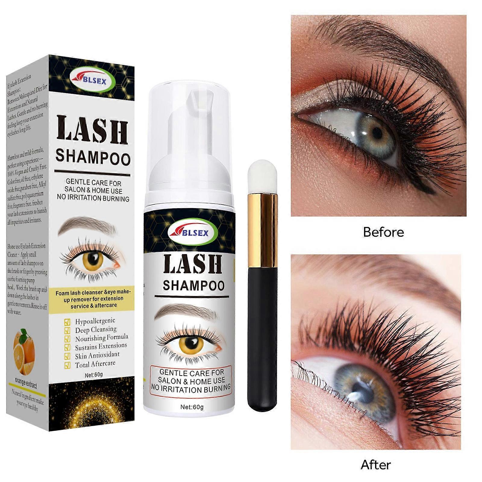 Eyebrows And Eyelashes Shampoo Wash Mousse 2 In 1 60ml