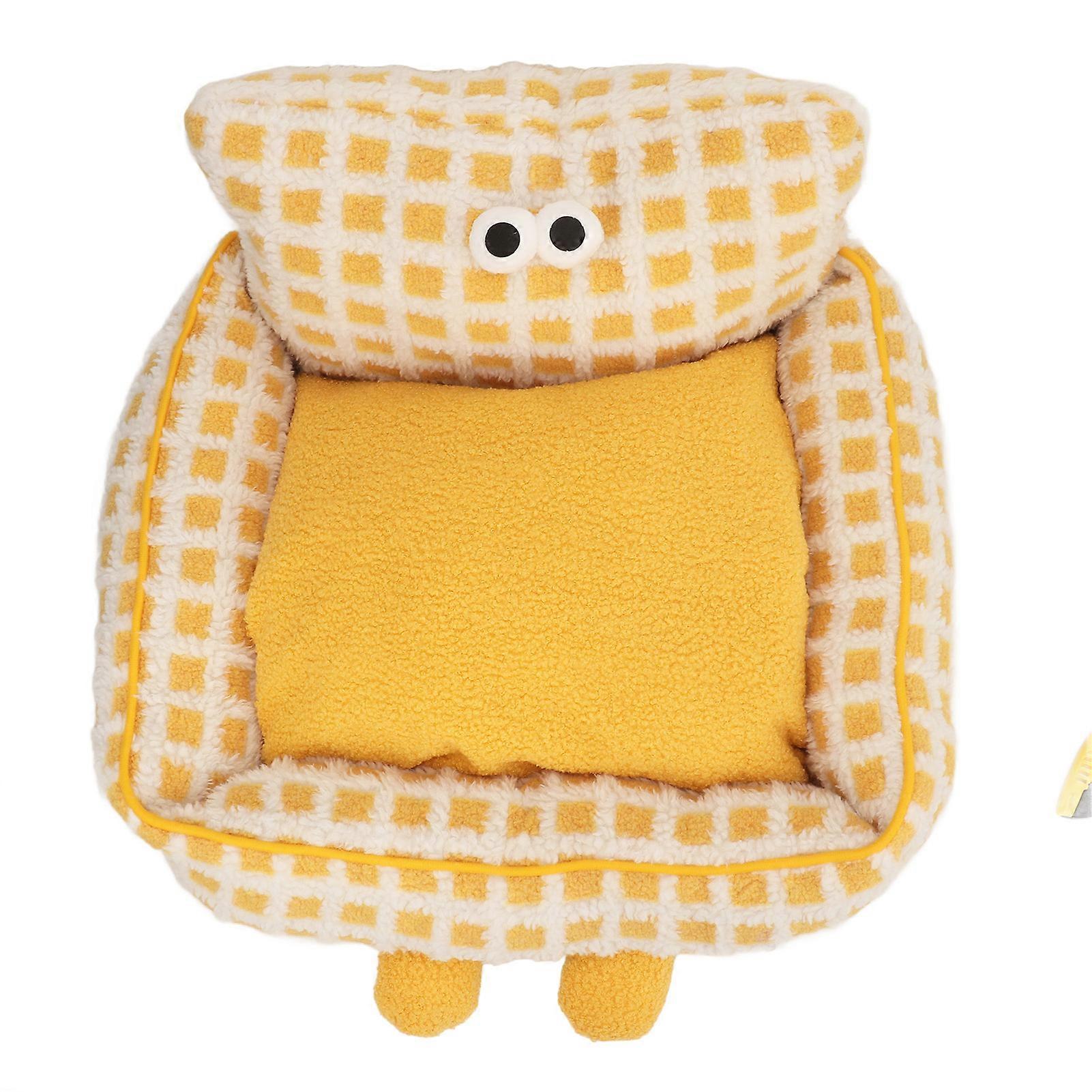 Pet Sofa Bed Soft Warm Plush Pet Couch Bed Detachable Washable Pet Sofa for Cat Puppy Bunny L