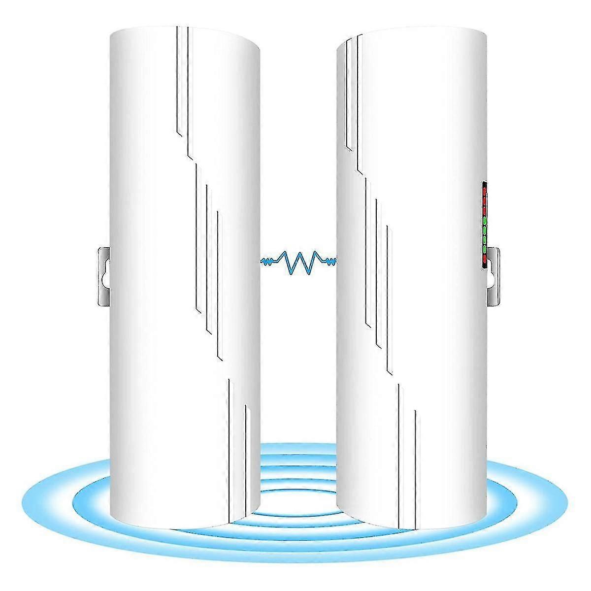 2pcs Wireless Bridge, 900mpbs 5.8g Wifi Bridge, Long Range Point to Point Wireless Bridge with 16db