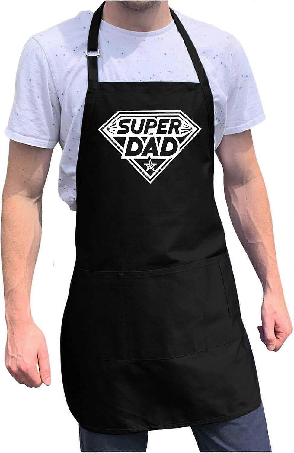 ApronMen, Super Dad BBQ Grill Adjustable Apron for Men, One Size