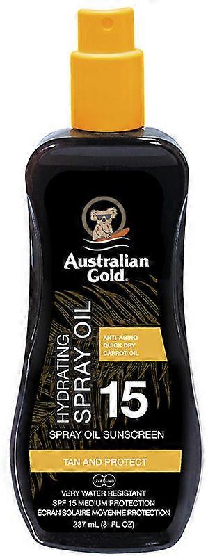 Sunscreen Spf15 Australian Gold Spray Oil Hydrating Formula 237 ml