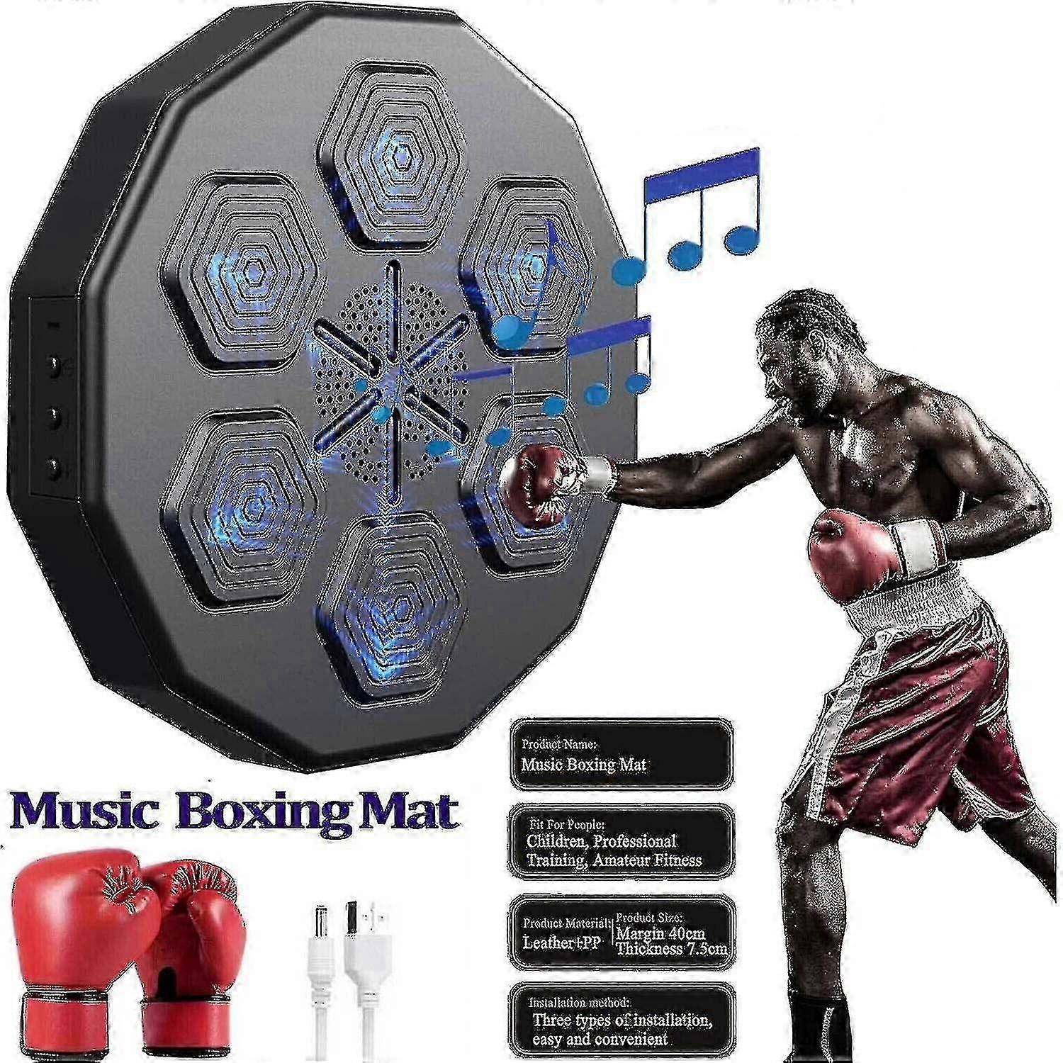 2024 آلة ملاكمة الموسيقى الجديدة جدار المنزل جبل الإلكترونية الذكية التركيز خفة الحركة التدريب الرقمية الملاكمة الجدار الهدف اللكم منصات والقفازات 2023 حار 100