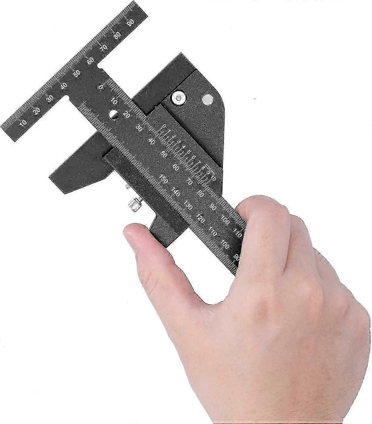 T Ruler, Straight Ruler T Type Scribing Ruler Aluminum Alloy Woodworking T Ruler Measurement Scribing Marking Shape, For Woodworking Ruler