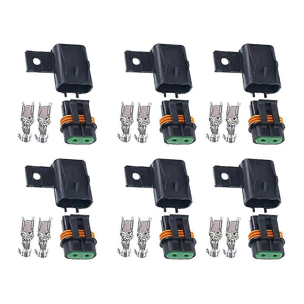 6pcs Atc Fuse Holder Assembly Atc Waterproof Sealed Fuse Socket Kit Splice Existing Wire Kit