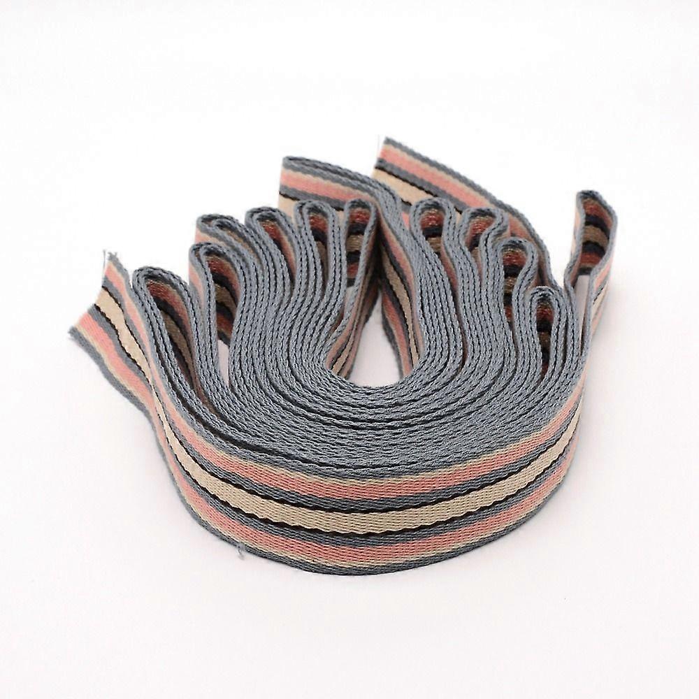 Polyester Braid Ribbon Flat Stripe Pattern Garment Accessories Colorful 1-1/2 inch(38x1mm) about 10 yards/bundle