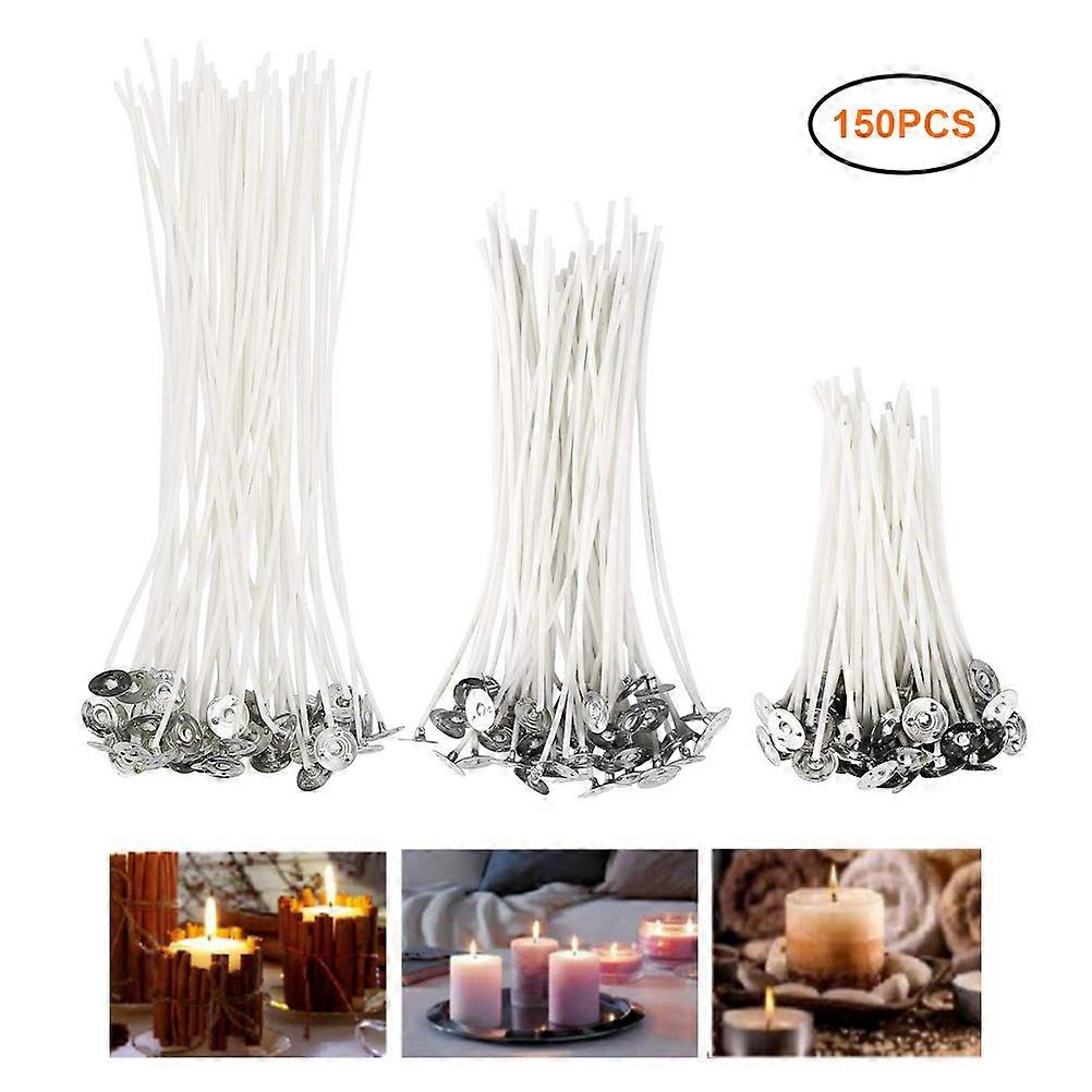 150PCS 9/15/20cm βαμβακερό νήμα φυτιλιών κεριών γύρω από το φυτίλι για το κερί κεριών