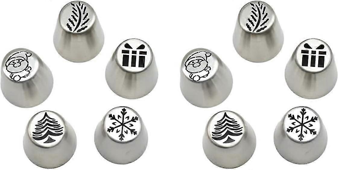 10 pcs. Christmas pattern nozzles BAOBao