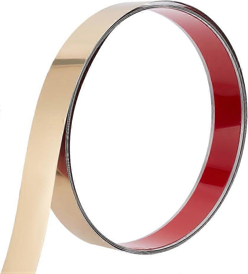 5m Wall Molding Trim 201 Stainless Steel Peel and Stick Self-Adhesive Flexible Molding Trim Molding Wall Trim for Wall Mirror Furniture Door Wardrobe