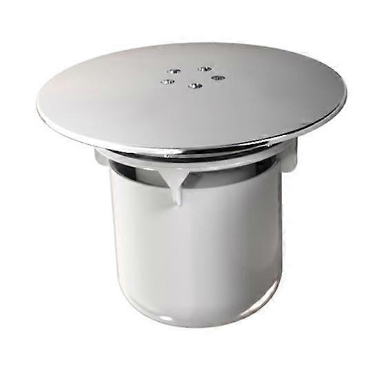 Chrome Finish Shower Drain Cover Easy Installation Dip Cup Fast-Flow Drainage