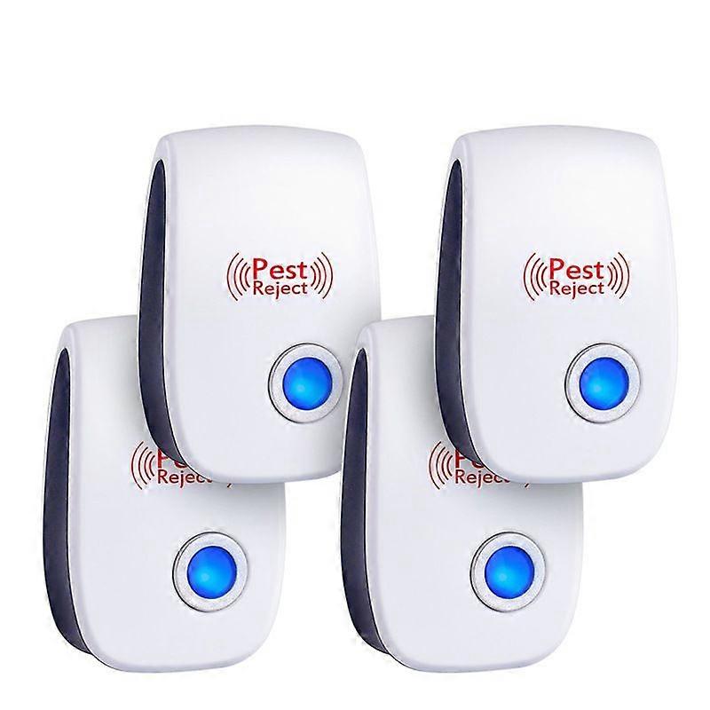 Ultrasonic Pest Repeller, 4 Pack Plug in Electronic Pest Repeller, Mouse and Rat Repeller, Pest Control Insect and Spider Repellent Mice Repellent