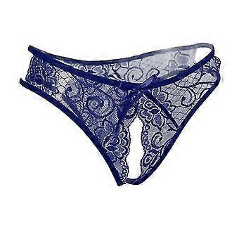 4xwomens Floral Lace Thong ondergoed Crotchless slipje Lingerie