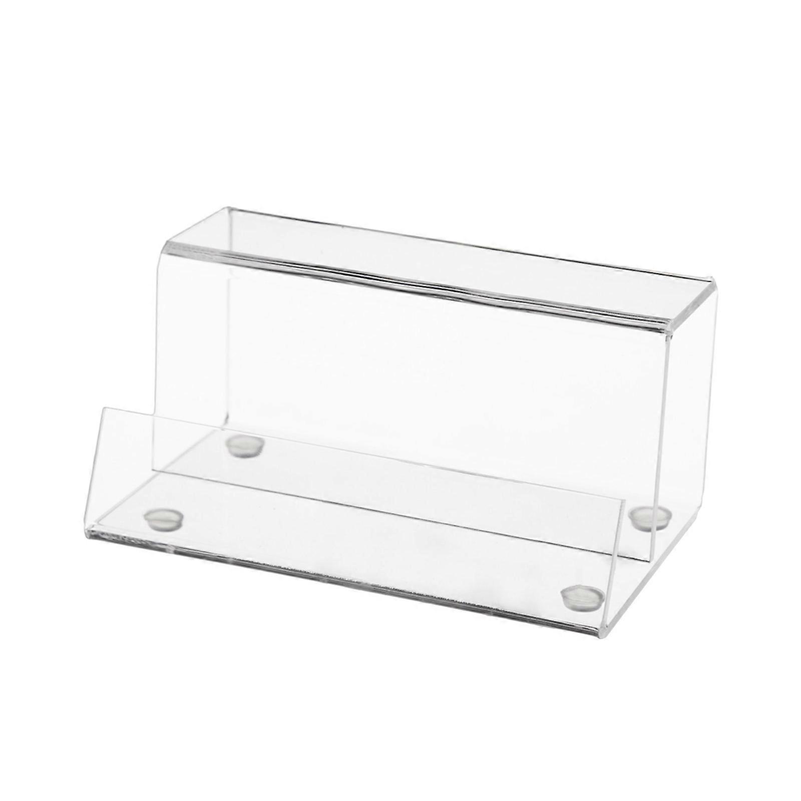 Clear Black Vinyls Record Storage Holder Acrylic Vinyls Record Display Stand for Office Home Desktop Album Storage Clear