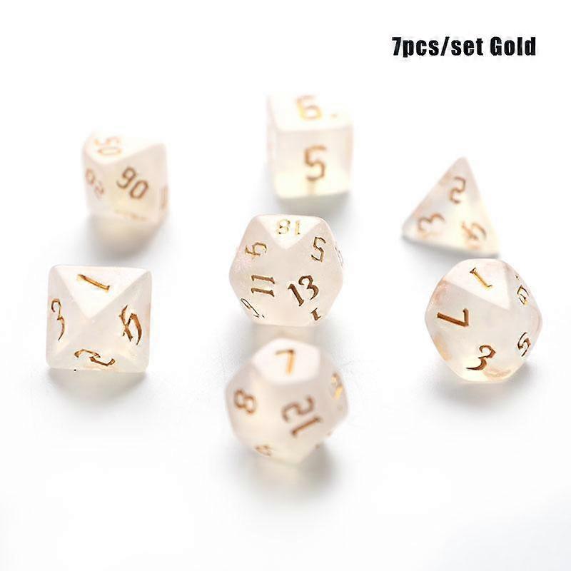 Iridescent Glitter Polyhedral Dice Set D4 D6 D8 D10 D12 D20 For Board Game
