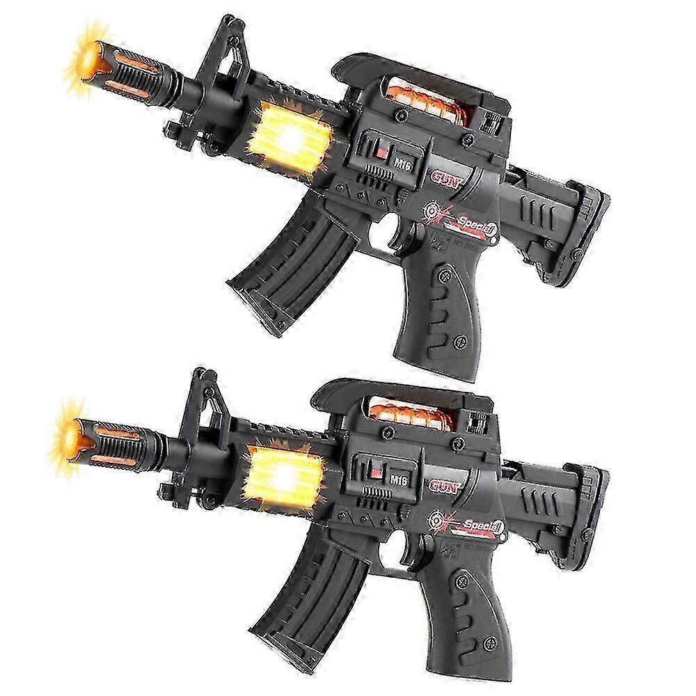 2pack Gun Toy Set With Flashing Lights Sounds