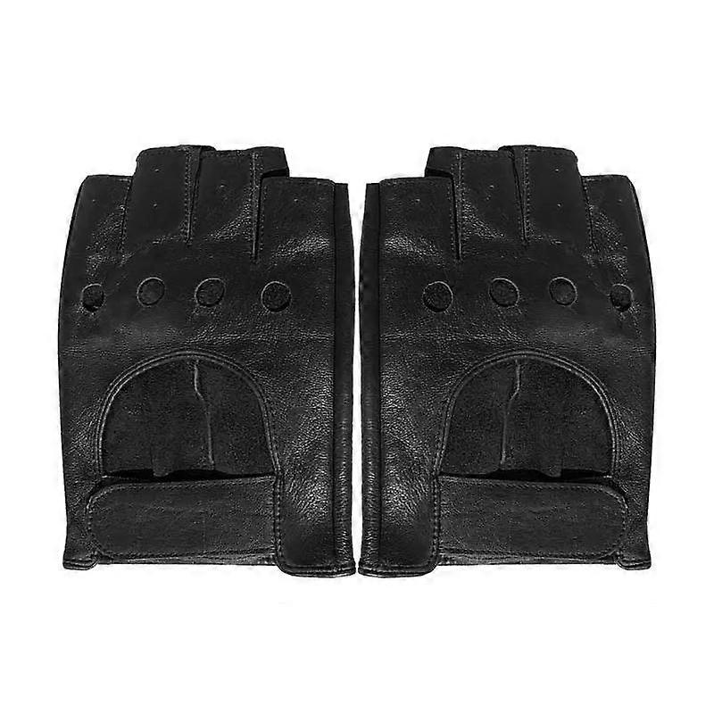Automotive Leather Fingerless Riding Gloves Automobile Fingerless Steering Wheel Riding Gloves Car Fingerless Riding Gloves