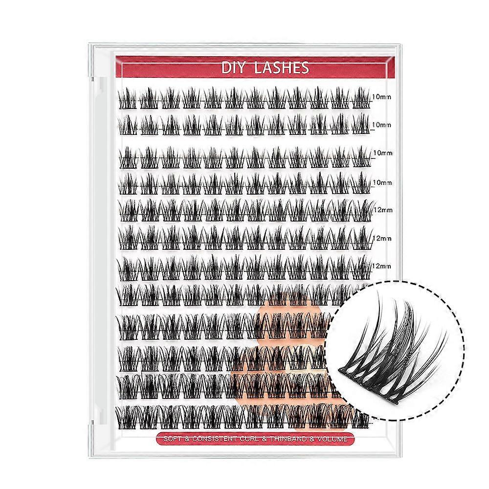 10D/80D Pairs Voluminous and Natural False Eyelashes Single-Cluster