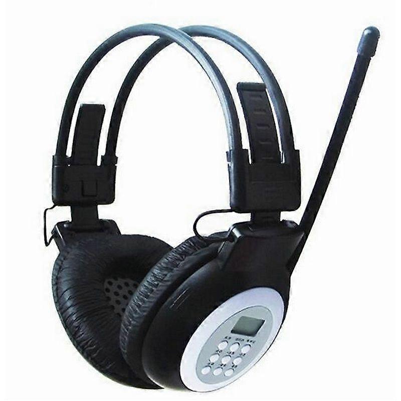Portable Headphones with Personal FM Radio with Better Reception, Wireless Headset with Built-in Radio for Walking, Jogging, Daily Work and Listening