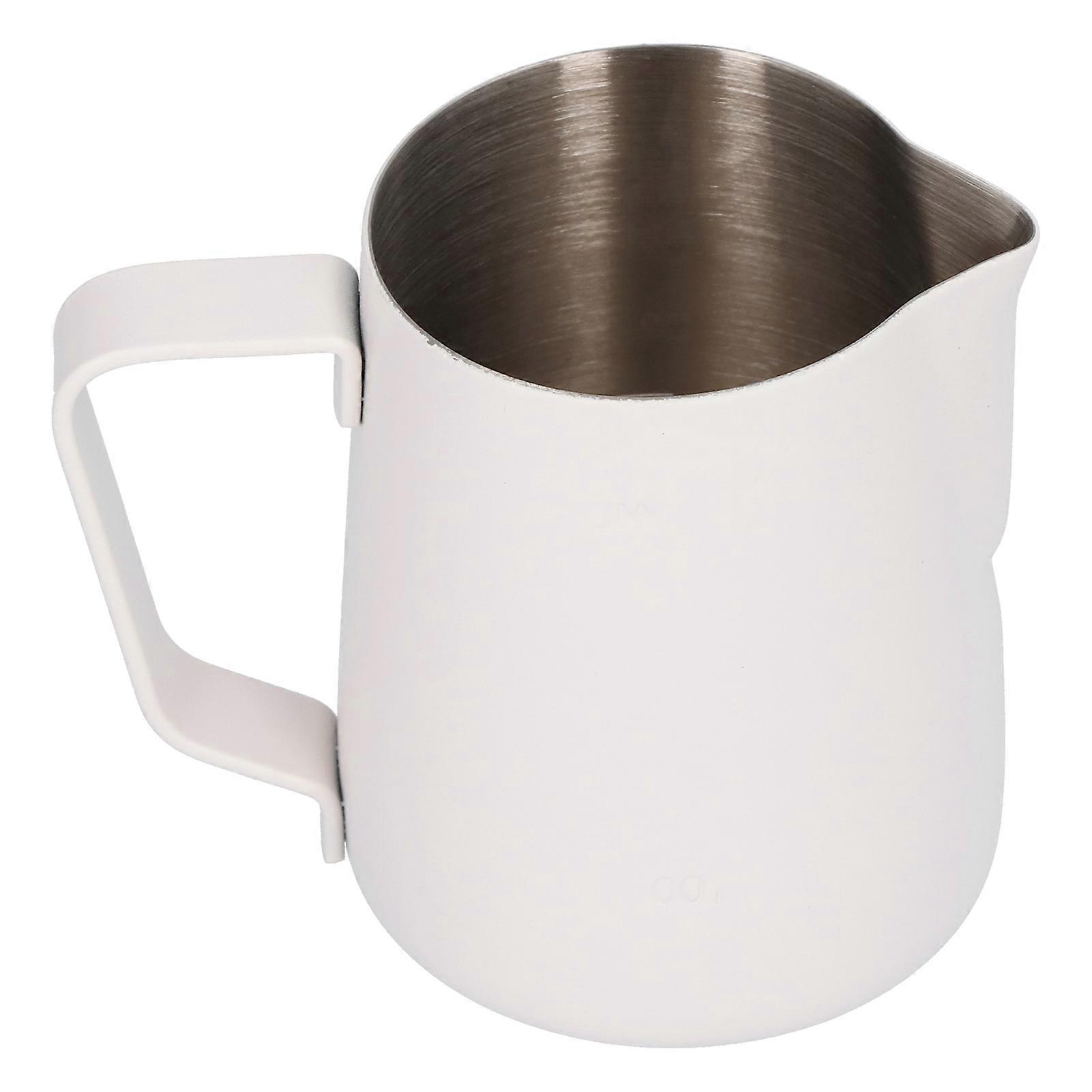Stainless Steel Frothing Pitcher 350ML Capacity With Measurement Scales Milk Frothing Cup For Kitchen