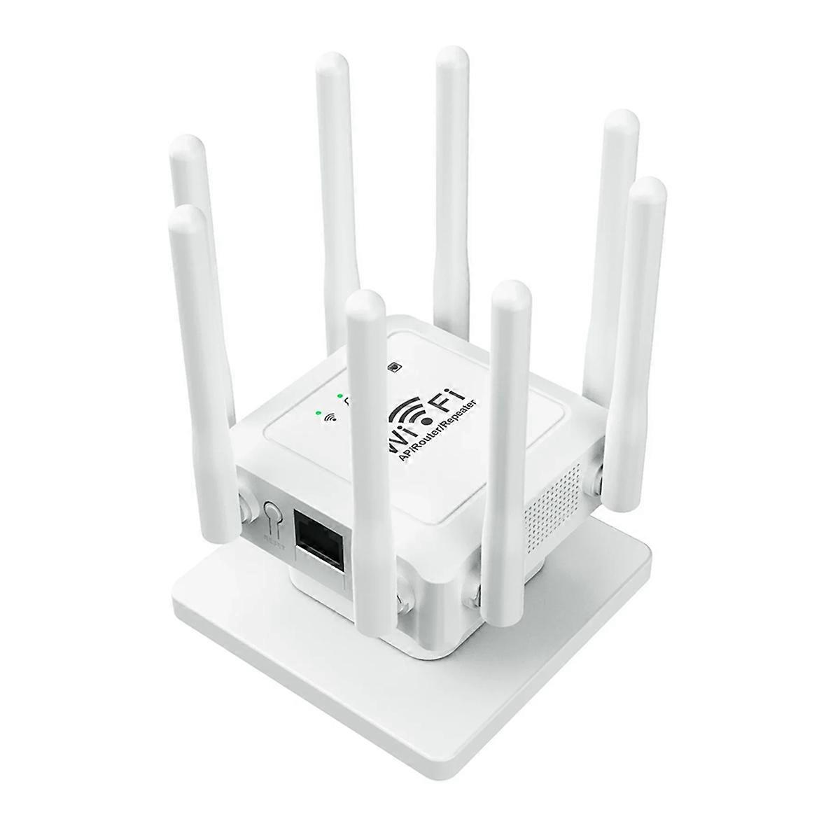 New 8-Antenna Wifi Wireless Repeater 300Mbps Booster Extender Extender Wireless Router EU-Plug