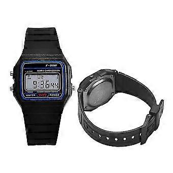 Digitaluhr F-91w Unisex Retro Vintage Sport Led Wasserdicht Rose rot