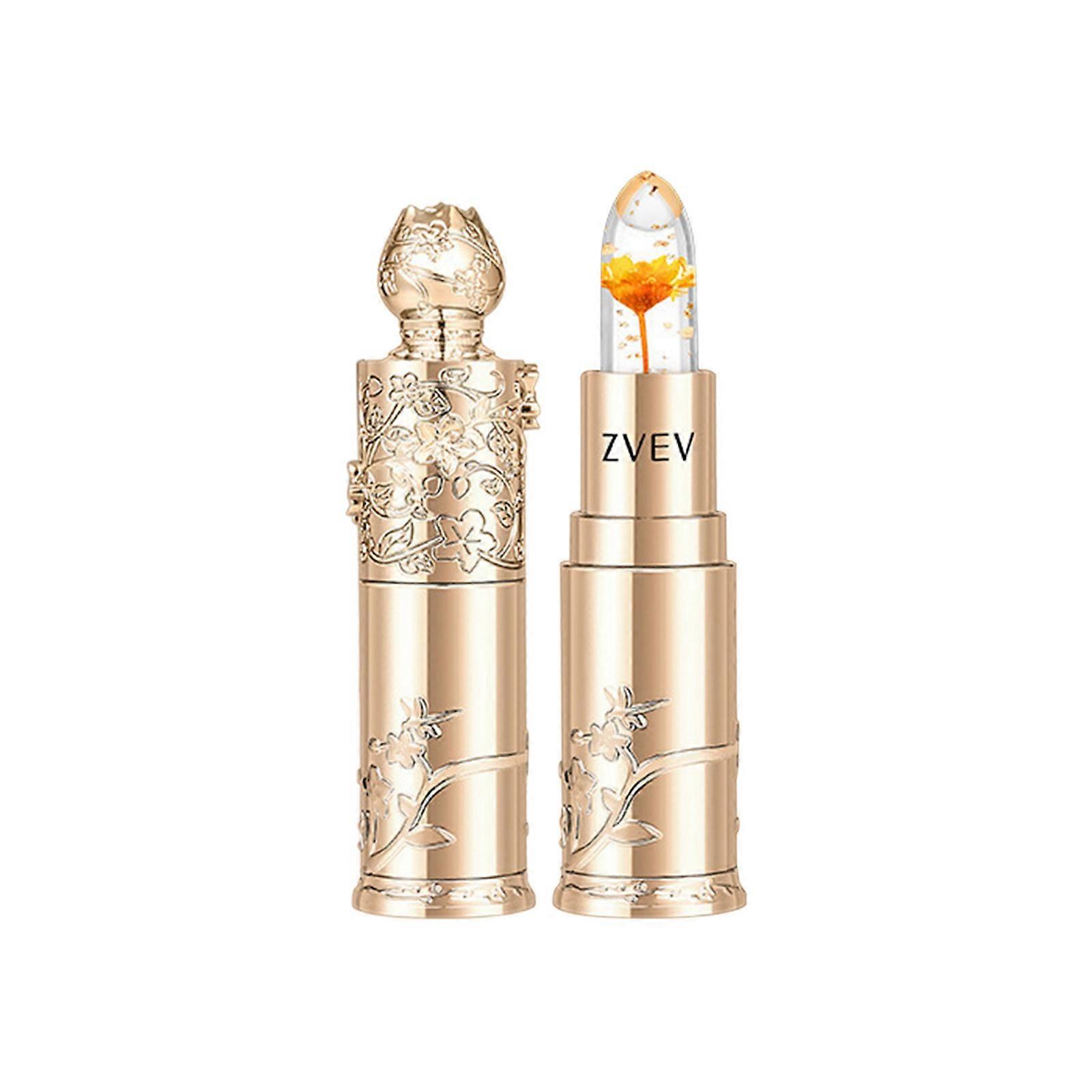Gelée De Fleur Changeant La Couleur Du Rouge À Lèvres Changeant De Température Hydratant Et Hydratant Pas Facile À Coller À La Coupe Fleur Cristal Couleur Lipst PP