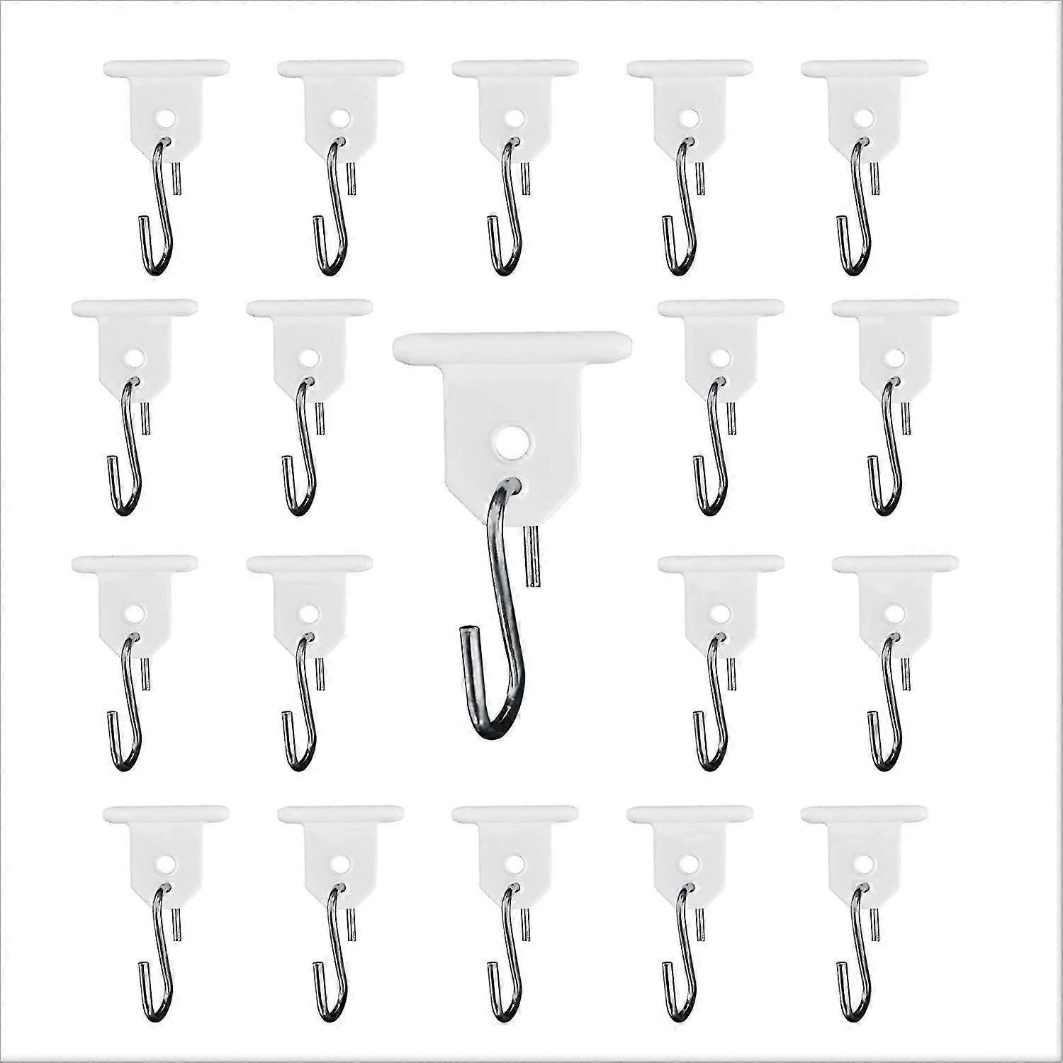 16pcsCamping Car Awning Hooks RV Awning Accessories S-Shaped HookWhite