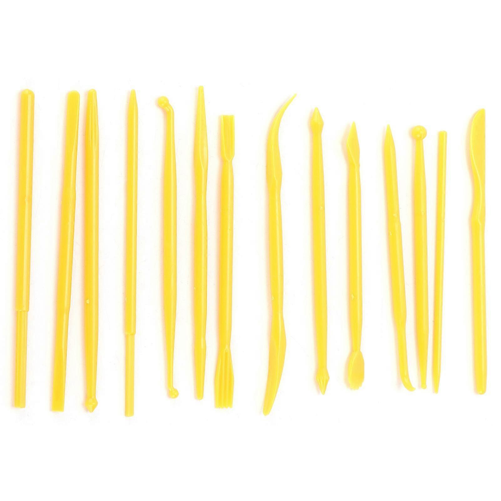 14Pcs Clay Tools Durable Plastic DIY HandMade Practical Modeling Accessories for Craft Projects