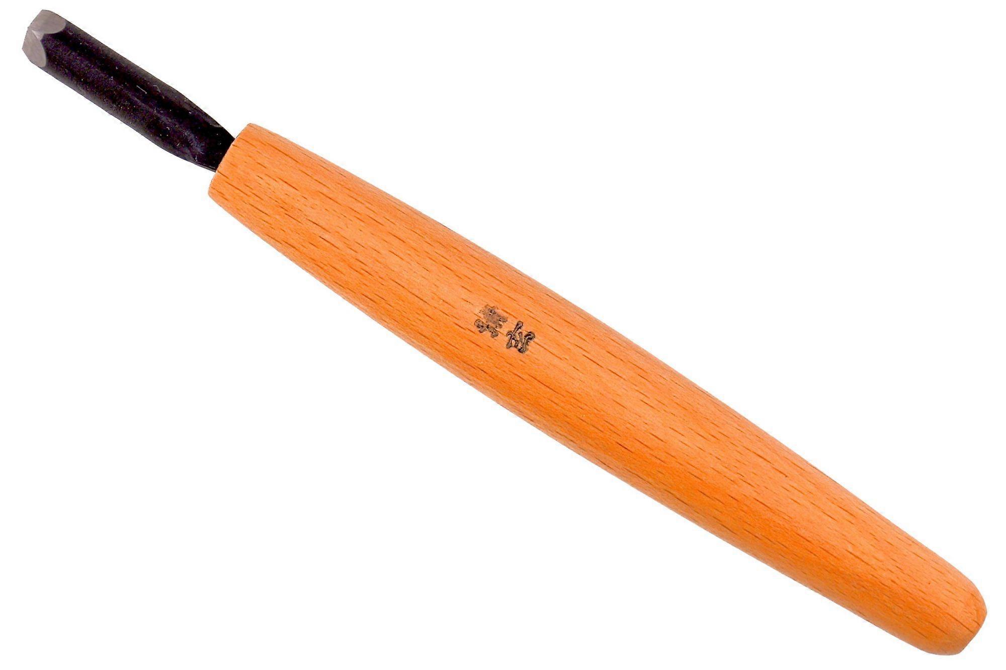 Seigen No. 12 Japanese Wood Carving Tool 6mm Parting V Gouge for Woodworking