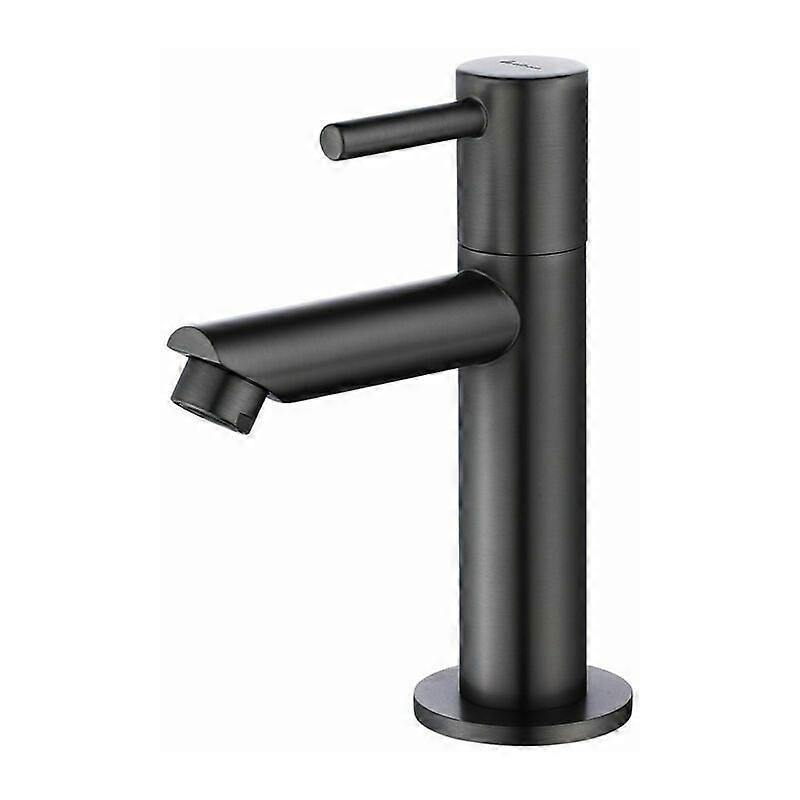 Matte Black Finish Bathroom Faucet, Drip-free Performance Ceramic Cartridge, Solid Construction for Durability and Reliability