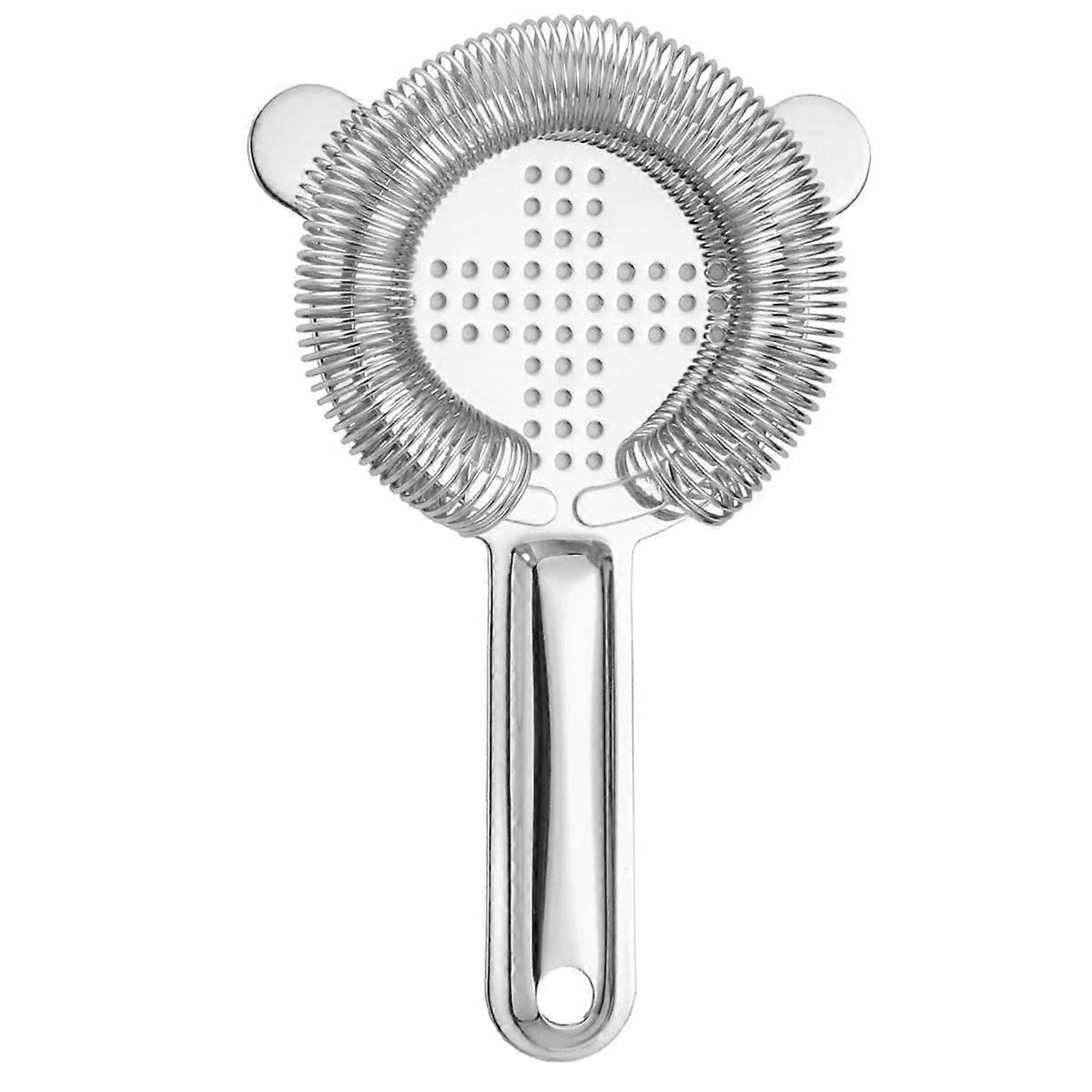 Cocktail Strainer Set For Professional And Home Use, Stainless Steel Bar Tools Mixing Spoon Ensuring Precise Filtration Heavy Duty Spring Strainer