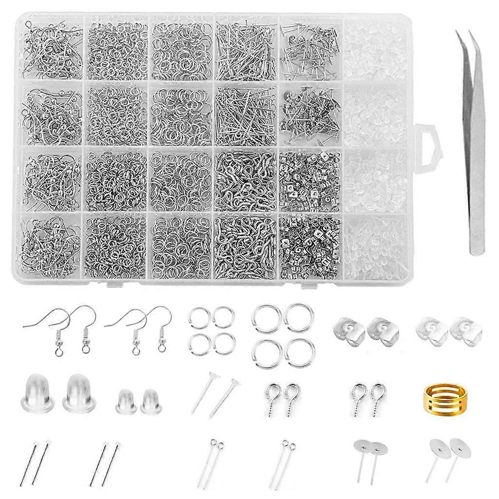 Earring Making Kit, 2682Pcs Earring Making Supplies Kit with Earring Hooks