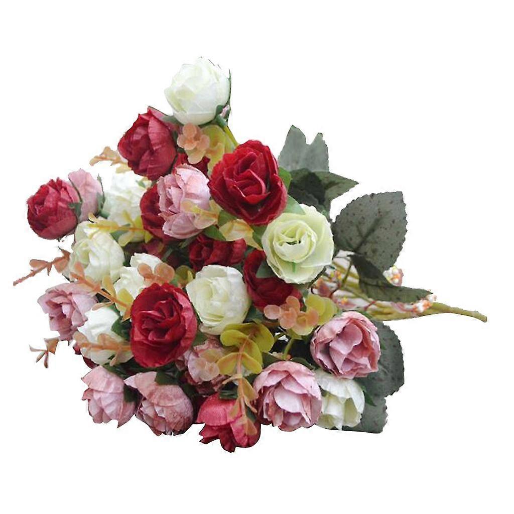 Artificial 21-Head Rose