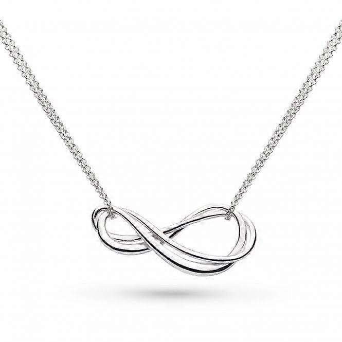 Sterling Silver Infinity Twin Chain Necklace 91162RP