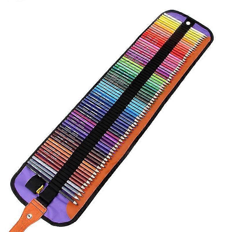 Farbstifte Buntstift-Set Skizzen-Zeichen-Kit mit tragbarem Roll-up-Beutel Leinwandtasche Etui I